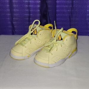Air Jordan 6 Retro 'Citron Tint' 645127-800 (GT) Kids Size 9C
